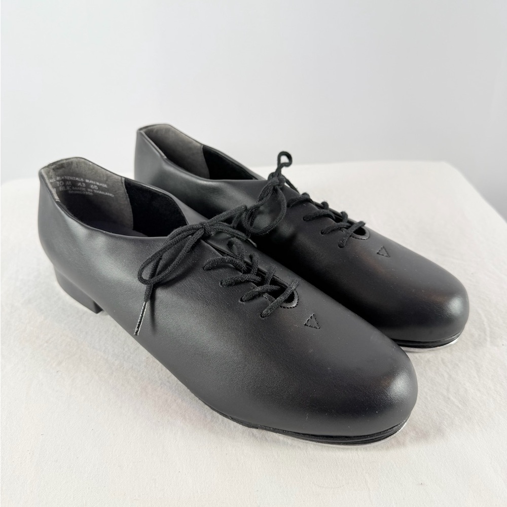 Capezio Oxford Style TIC TAP TOE TAP‎ SHOES ADULT (443) BLACK Size 10